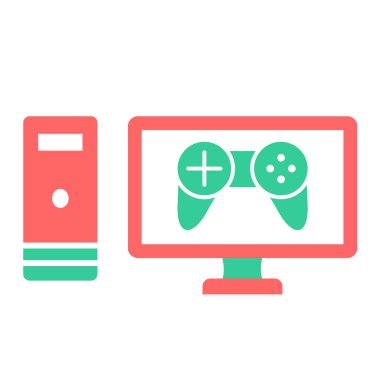 Video oyunu konsolu vektör illüstrasyon tasarımı