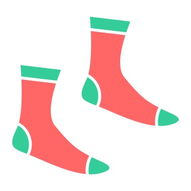 Çorap ikonu. vektör illüstrasyonu