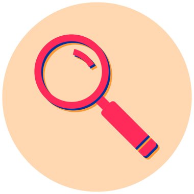 büyütme cam vektör simgesi