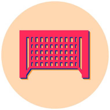 Futbol. Web simgesi basit illüstrasyon