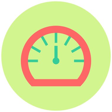 Hız Test simgesi, vektör illüstrasyonu