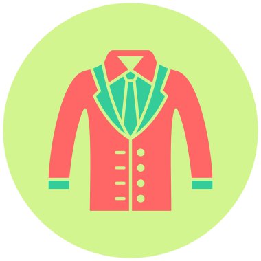 Ceket. Web simgesi basit illüstrasyon