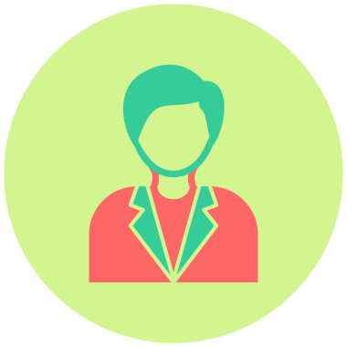 Kimyager. Web simgesi basit illüstrasyon