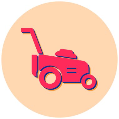 Traktör. Web simgesi basit tasarım