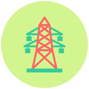 Elektrik direği. Vektör illüstrasyonu