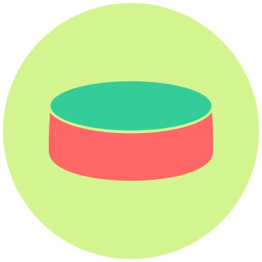 Hokey Puck web simgesi basit illüstrasyon