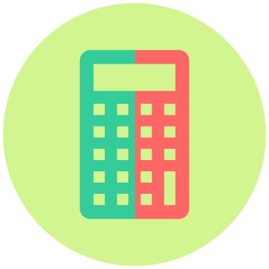 Hesap makinesi. Web simgesi basit illüstrasyon