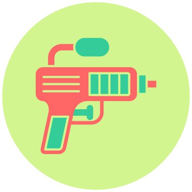 Su tabancası. Web simgesi basit illüstrasyon