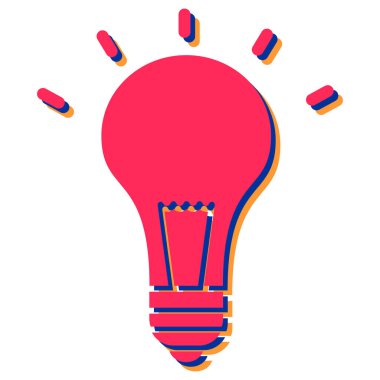 Ampul, illüstrasyon, beyaz arkaplan üzerindeki vektör.