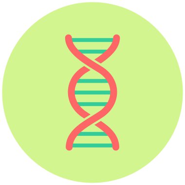 DNA simgesi vektör illüstrasyonu