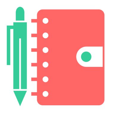 Kalem. Web simgesi basit illüstrasyon