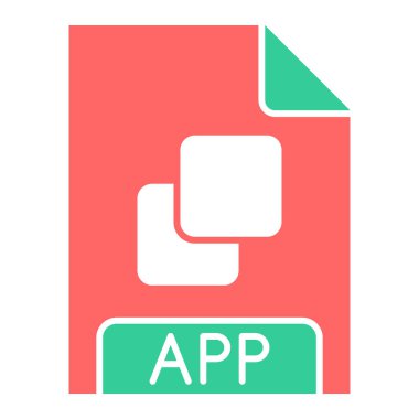 dosya biçimi simgesi, vektör illüstrasyonu