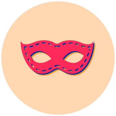 Maske. Web simgesi vektör illüstrasyonu