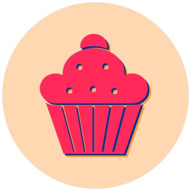 Tatlım. Web simgesi basit illüstrasyon