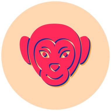 Aslan. Web simgesi vektör illüstrasyonu