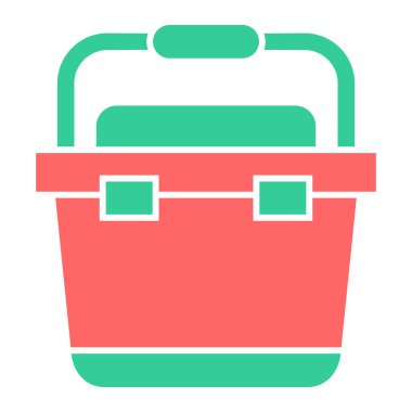 Çanta. Web simgesi basit illüstrasyon