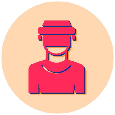 Bir adamın düz tasarımının vektör çizimi