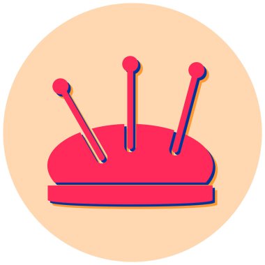 İğne. Web simgesi basit illüstrasyon