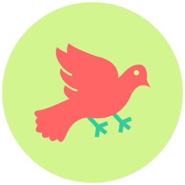 Güvercin. Web simgesi basit illüstrasyon