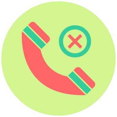 Reddedildi. Web simgesi basit illüstrasyon