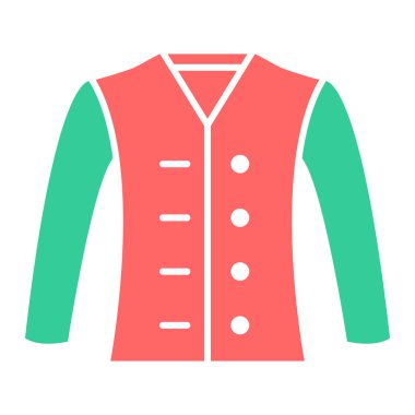 Moda ceketinin vektör çizimi