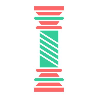 sütun simgesi, vektör illüstrasyonu basit tasarım 