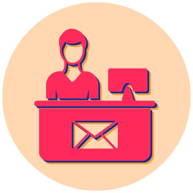 Mektup. Web simgesi basit illüstrasyon