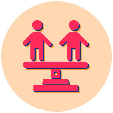 iş düz vektör simgesi