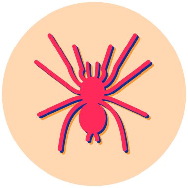 Örümcek ikonu vektör illüstrasyonu