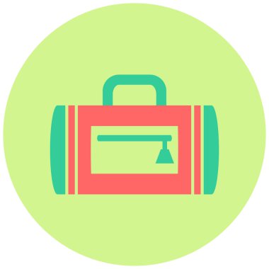 Spor çanta simgesinin vektör illüstrasyonu