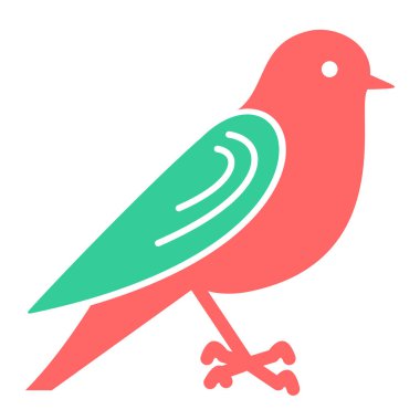 Kuş. Web simgesi basit illüstrasyon