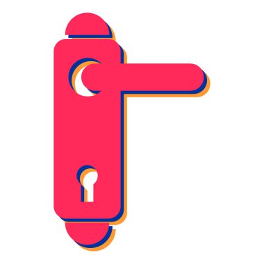 Modern kapı simgesinin vektör illüstrasyonu