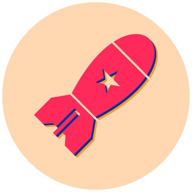 Bomba. Web simgesi basit illüstrasyon