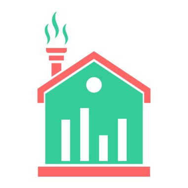 Bir ateş simgesinin vektör illüstrasyonu