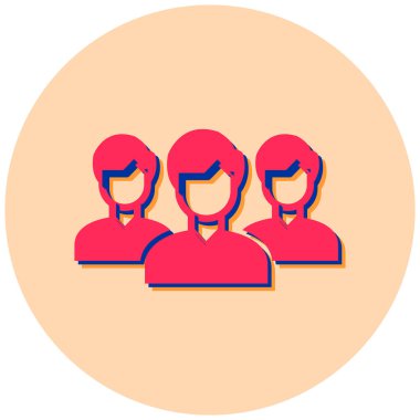 grup insan avatarları vektör simgesi