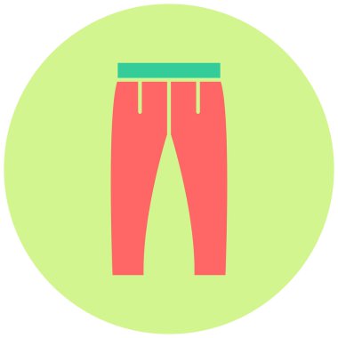 Pantolon. Web simgesi basit illüstrasyon