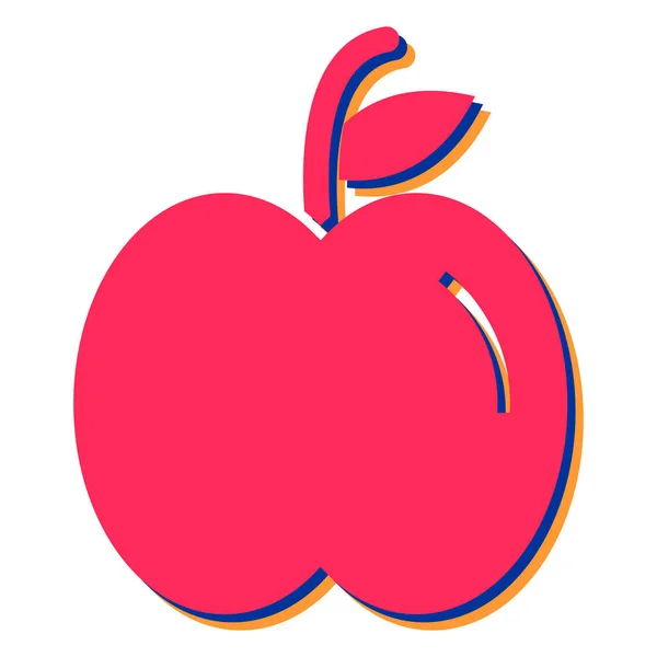 Apple Fruit Icon Vector Illustration Design — Stock Vector