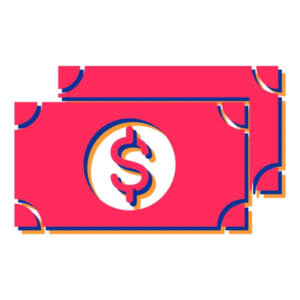Saco Dinheiro Com Símbolo Dólar Design Ilustração Vetorial — Vetor de Stock
