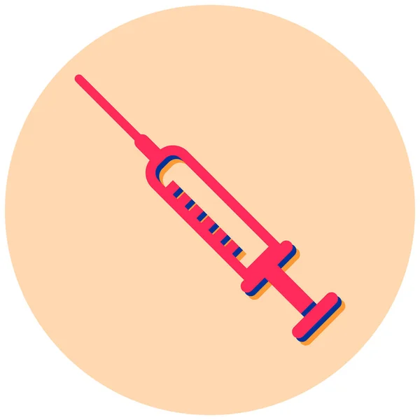 Syringe Web Icon Simple Illustration — Stock Vector