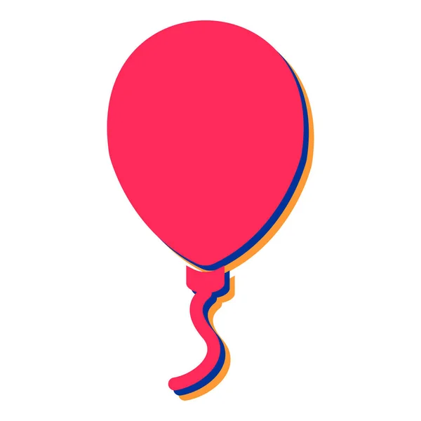 Ballon Ikon Vektor Illusztráció — Stock Vector
