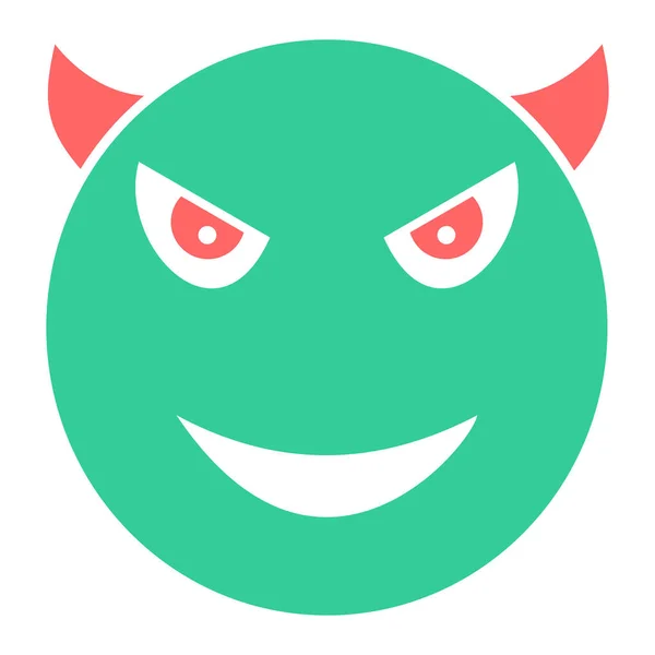 Smile Face Emoticon Vector Icon — Archivo Imágenes Vectoriales