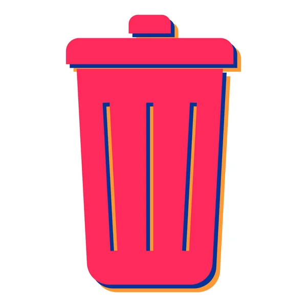 Trash Can Icon Simple Illustration Bucket Vector Icons Web Design — Stock Vector