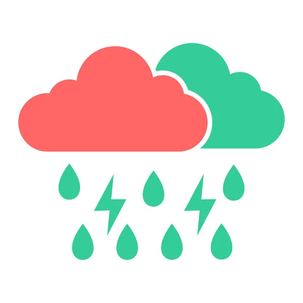 Rain Drops Icon Vector Illustration — Stock Vector