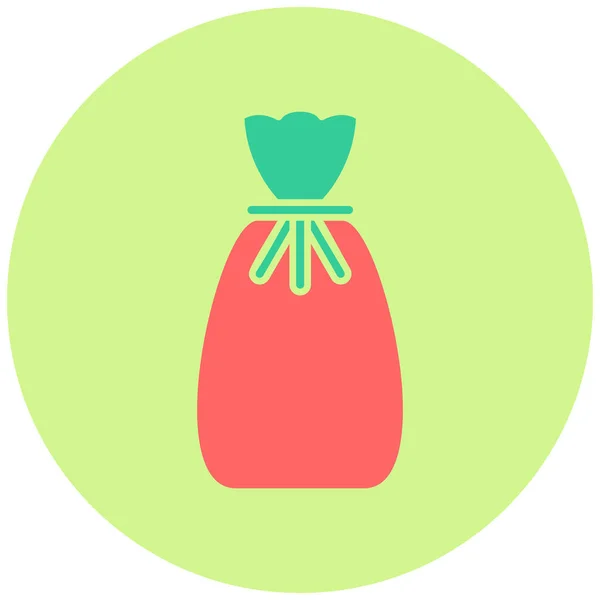 Bolsa Basura Icono Web Ilustración Simple — Archivo Imágenes Vectoriales