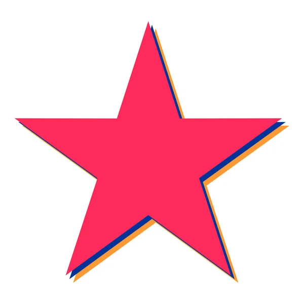 Icône Étoile Illustration Plate Symbole Vectoriel Des Étoiles Pour Web — Image vectorielle
