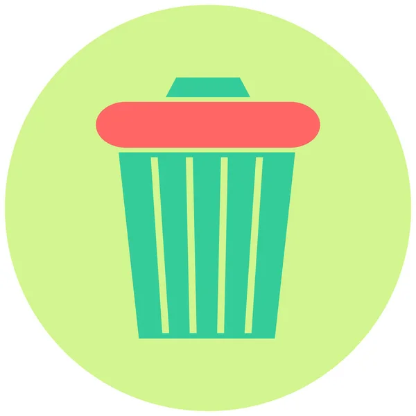 Trash Can Icon Simple Illustration Dustbin Vector Icons Web Design — стоковый вектор
