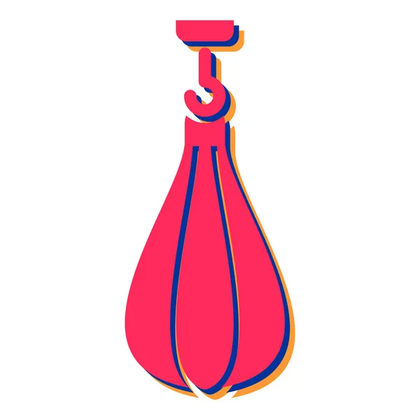 Boxing Gloves Icon Cartoon Sport Vector Illustration White Background — Stockvector