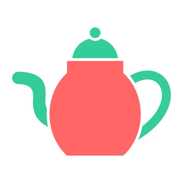 Tea Pot Icon Outline Teapot Vector Illustration — Stock Vector