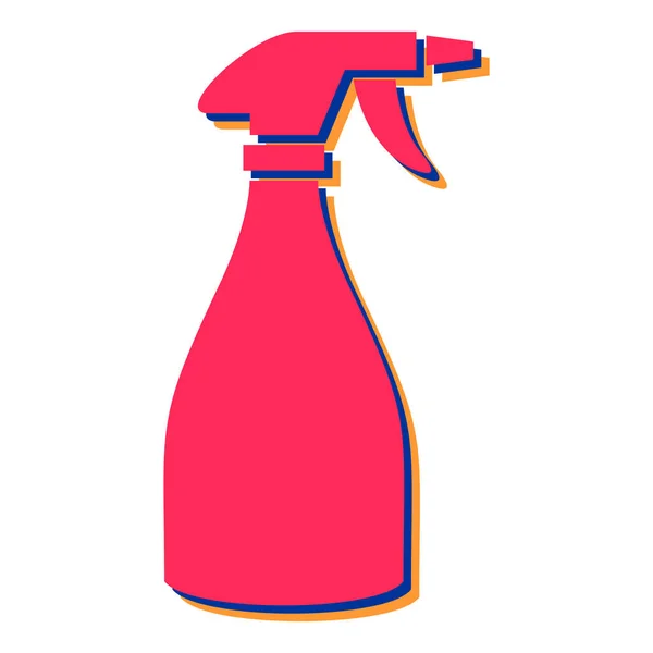 Rengöringsspray Flaska Ikon Tecknad Renare Spruta Vektor Illustration För Webbdesign — Stock vektor