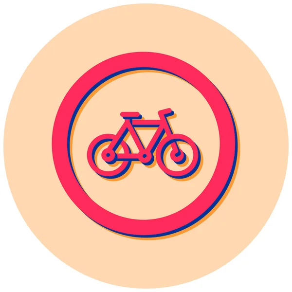 Bicycle Web Icon Simple Illustration — Stock Vector